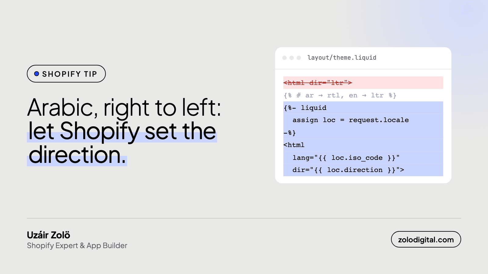 How do you make a Shopify store work in Arabic, right to left?