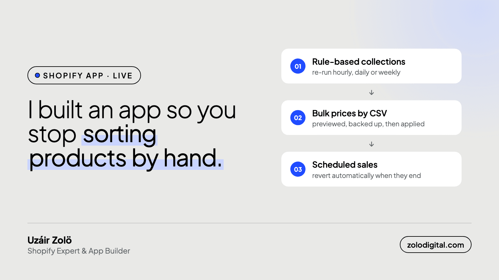 Collection Toolkit: collections and bulk price changes without the clicking