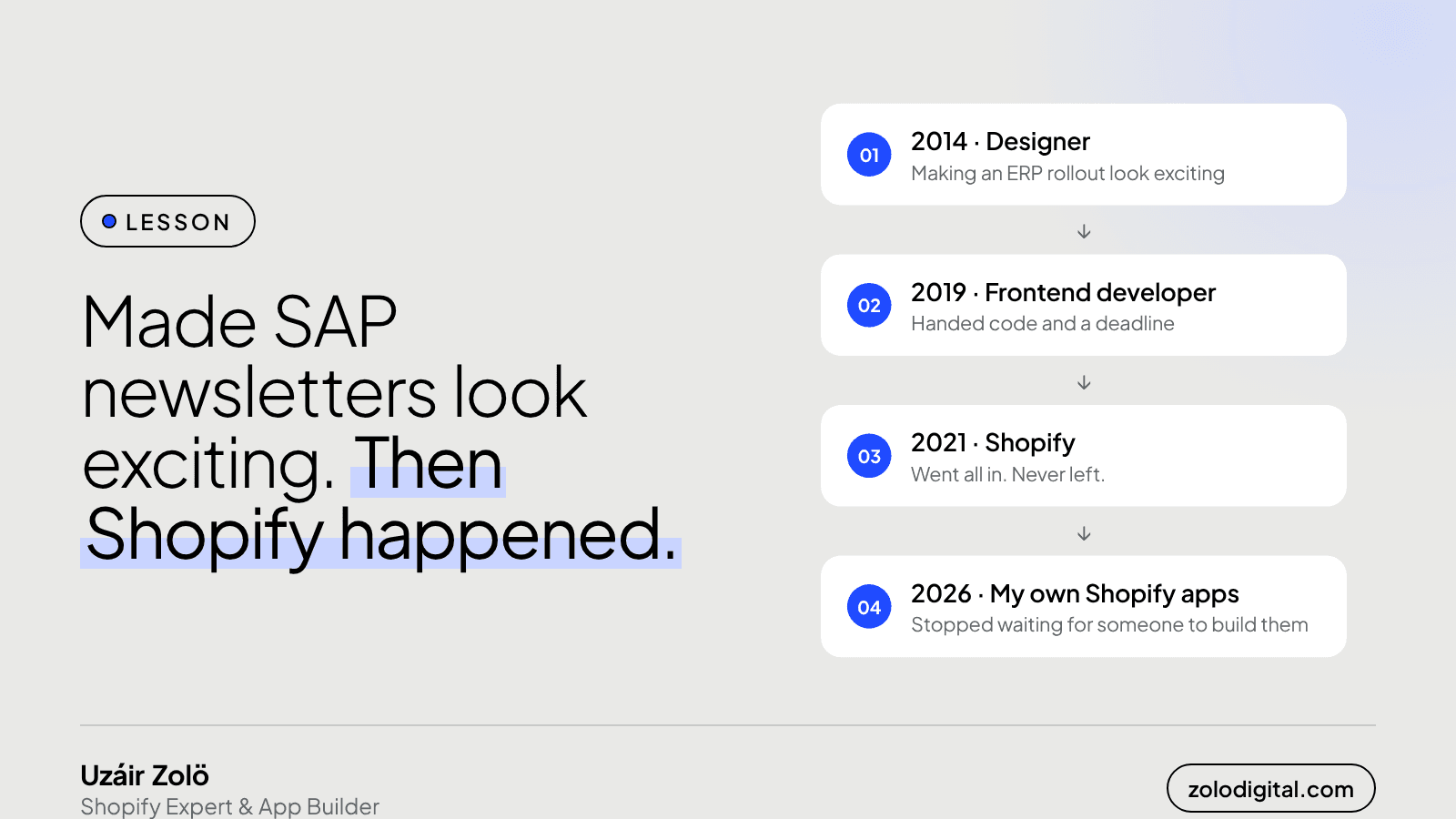 How do you go from graphic designer to Shopify developer? What 12 years taught me