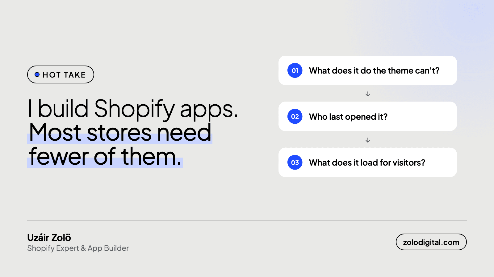 Most Shopify stores need fewer apps, not more
