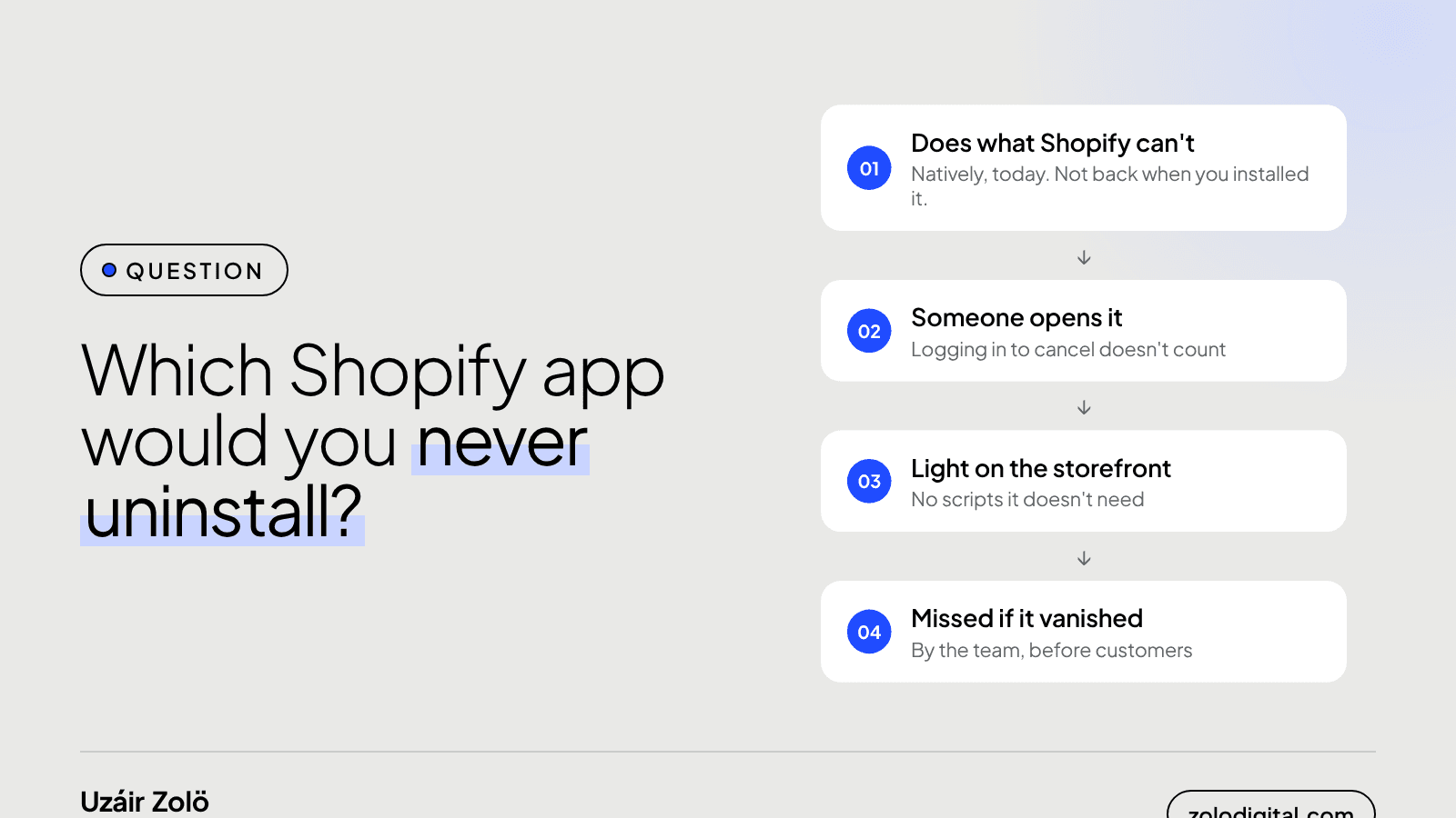 Which Shopify apps are worth keeping? The 4-question test