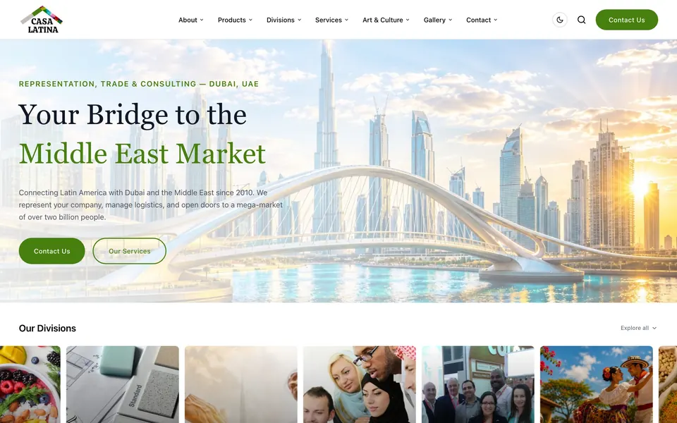 La Casa Latina's website