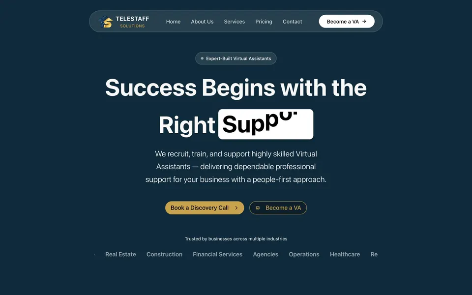 TeleStaff Solutions's website