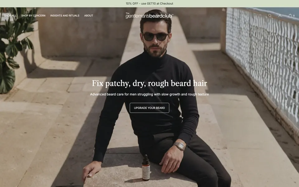 The Gentleman's Beard Club's website