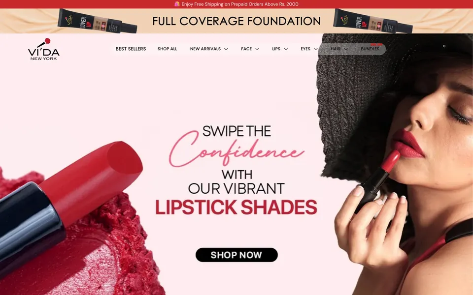 Vida New York's website