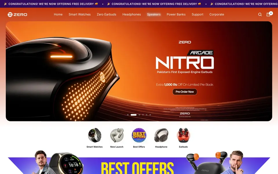 Zerolifestyle's website on a laptop